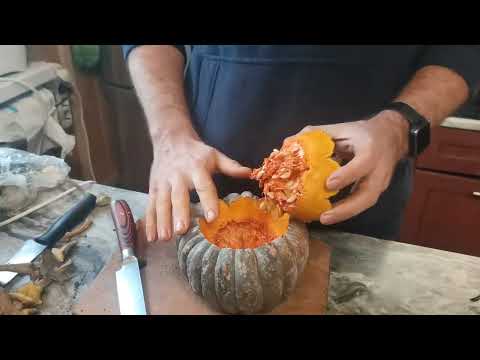 Видео: Что случилось с японской тыквой кабочей Кацума Нанкин после одного года хранения!