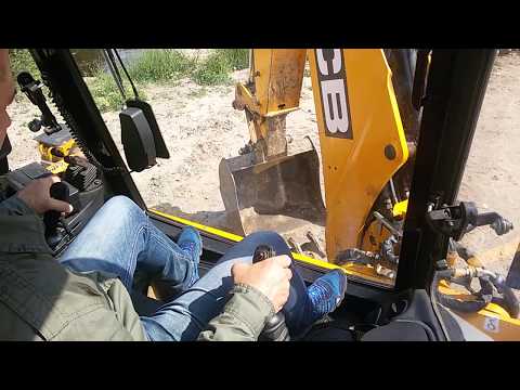 Видео: JCBуправление рычаг, джойстик(JCBlever, joystick)