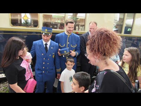 Видео: Русе посрещна „Ориент Експрес“, на борда му се пие главно шампанско