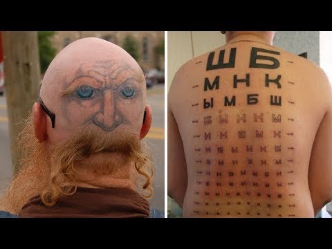 Видео: 60 самых смешных и нелепых татуировок в мире