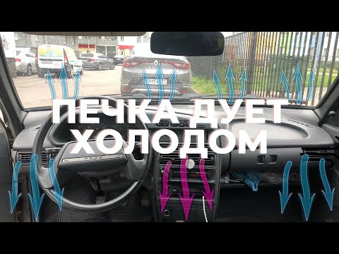 Видео: Печка дует холодом-решение!ВАЗ 2113,2114,2115/холод из боковых дефлекторов