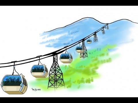 Видео: Как работает канатная дорога ???