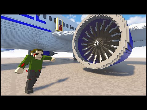 Видео: ЗАСОСАЛО В ТУРБИНУ САМОЛЕТА! Что БУДЕТ? - TearDown