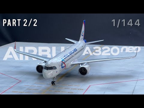 Видео: Сборка модели A320Neo Ural Airlines (Часть 2/2), 1/144, Звезда (English sub) @BigScale #a320neo