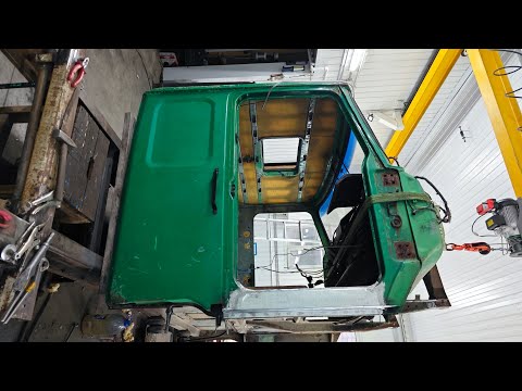 Видео: Реставрация кабины ЗИЛ бычок ( 4331) замена правого порога.