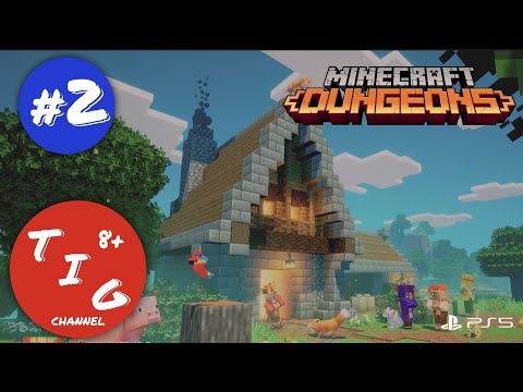 Видео: Minecraft Dungeons (Майнкрафт Подземелья) прохождение игры на Playstation 5. Часть 2. В формате 4K