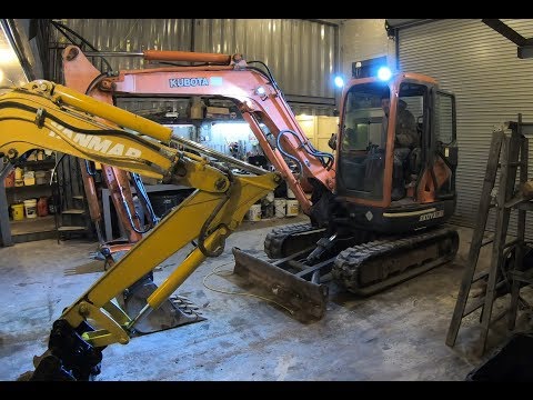 Видео: Работа над новым экскаватором Kubota