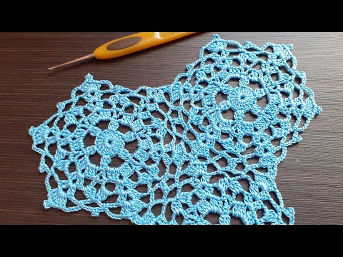 Видео: Ажурный мотив крючком . Соединение. Easy crochet motif patterns