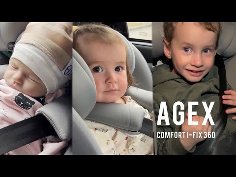 Видео: Обзор автокресла Agex Comfort i-Fix 360 для Boan Baby