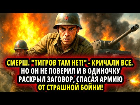 Видео: СМЕРШ. "ТИГРОВ ТАМ НЕТ!" - КРИЧАЛИ ВСЕ. НО ОН НЕ ПОВЕРИЛ И В ОДИНОЧКУ РАСКРЫЛ ЗАГОВОР, СПАСАЯ АРМИЮ