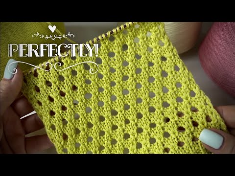 Видео: РОСКОШНАЯ СЕТКА: КУЧИНЕЛЛИ ОТДЫХАЕТ! 🙌 BEAUTIFUL KNITTING PATTERN