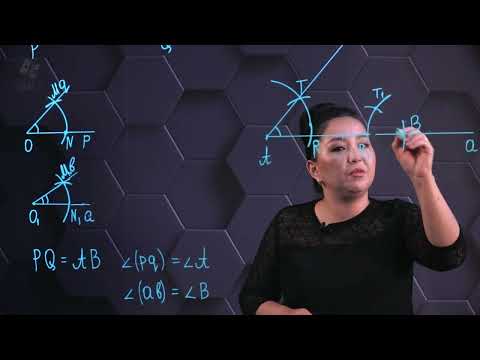 Видео: Үш элементі бойынша үшбұрыш салу. Практикалық бөлім. 7 сынып.