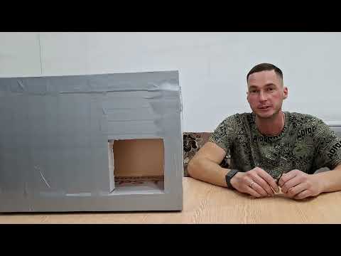 Видео: Домик для кошек. Из пеноплэкса и гвоздей!