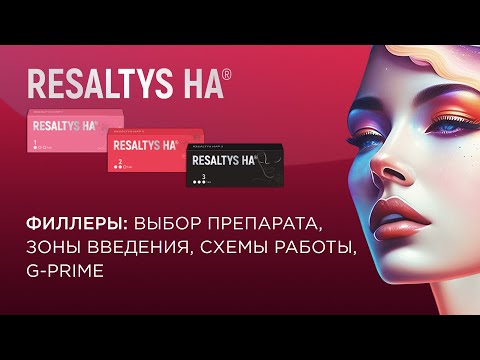 Видео: Филлеры RESALTYS HA®: выбор препарата, зоны введения, схемы работы, G-Prime