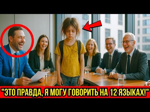 Видео: Миллионер и его партнёры смеялись, когда Бедная Девушка сказала, что говорит на 12 языках, но когда