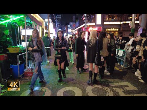 Видео: ［Hongdae 4K］Seoul Night Walk!! ~ Сегодня хочу выпить чуруп~ в Хондэ ~~ !!