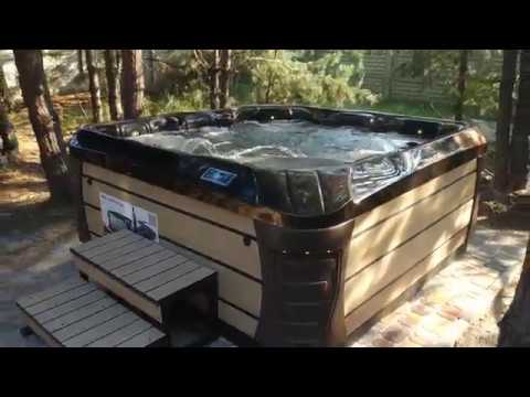 Видео: Supra-S (видео-2), уличный джакузи: установка в частном владении, в лесу