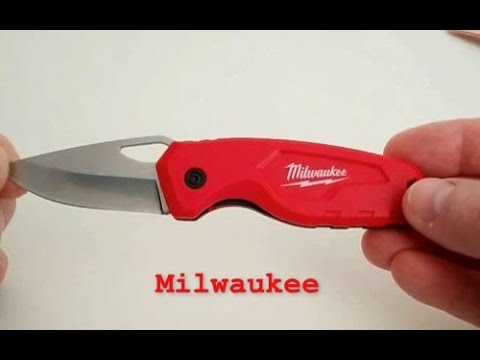 Видео: Карманный нож Milwaukee 4932478560. Купить и не пожалеть.