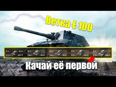 Видео: ВЕТКА E100 АКТУАЛЬНА ДЛЯ ПРОКАЧКИ? ОБЗОР ВСЕХ ТАНКОВ ВЕТКИ WOT BLITZ