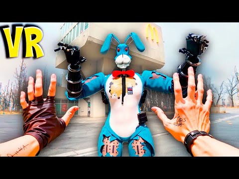 Видео: БОН В МАКДОНАЛЬДСЕ ГОНЯЕТЬСЯ ЗА НАМИ В БОНЕЛАБ VR FNAF COOP