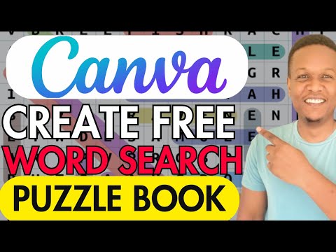 Видео: Как создать книгу-головоломку по поиску слов на Canva для продажи