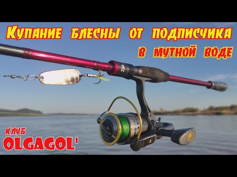 Видео: Купание блесны от подписчика в мутной воде