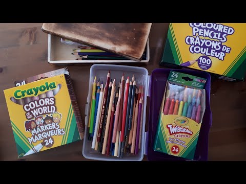 Видео: Канцелярские интересности🙂 Раритетные карандаши prismacolor. Новые фломастеры и не только от Crayola