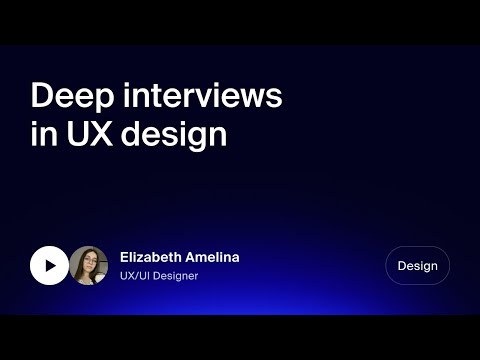 Видео: Глубинные интервью в UX дизайне ✦ Deep interviews in UX design
