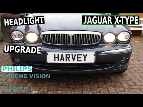 Видео: Модернизация фар JAGUAR X-TYPE (ближний свет H1 и W5W)