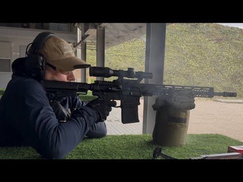 Видео: Первый выстрел из новой AR-ки в 308 калибре. Kurbatov Arms, R-710.