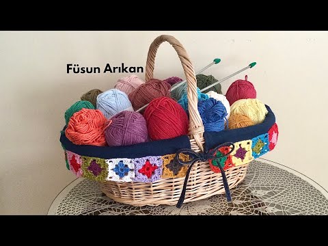 Видео: Как сшить чехол для корзины из остатков мячей и старых джинсов.