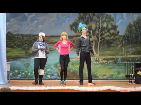 Видео: Новый год 2016. Сценка про цветочек.