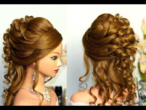 Видео: Свадебная прическа для длинных  и средних волос.