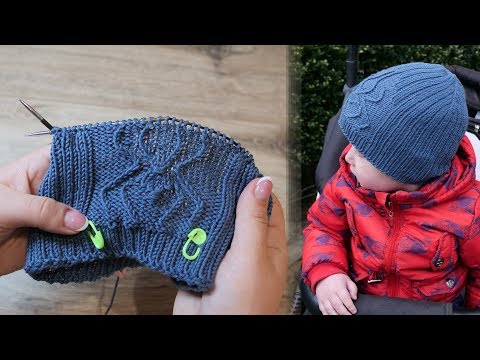 Видео: Шапка «Паучок» мальчику спицами 🕷 Knitted Hats For Baby Boys «Spider»