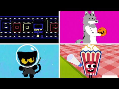 Видео: Эволюция Google Doodle Games