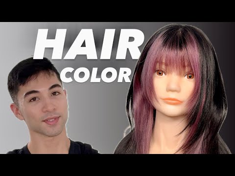 Видео: Как колорировать волосы в розовый и черный цвета | Учебное пособие по трендам 2025 года | Професс...