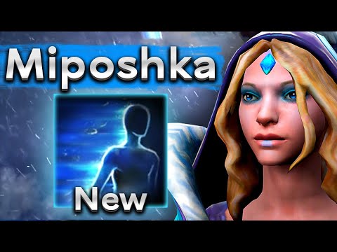 Видео: Мипошка на Кристал Мейден с новым шардом! - Miposhka Crystal Maiden 7.34 DOTA 2