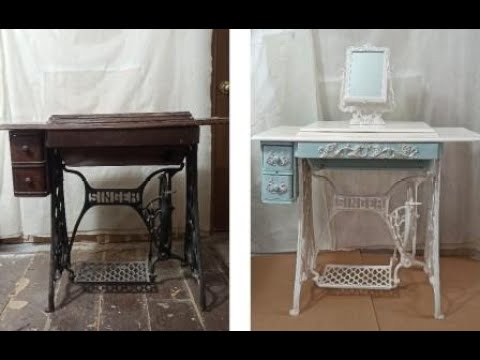 Видео: Дамский столик из швейной машинки "SINGER"