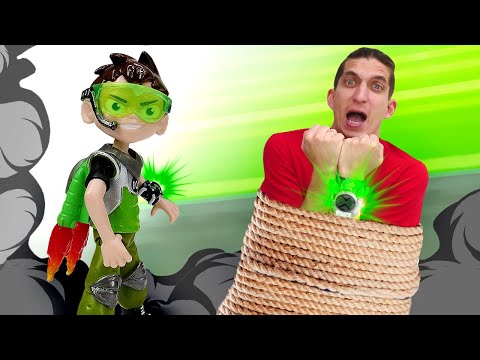Видео: Часы OMNITRIX Бен 10 - Видео распаковка игрушек. - Ben 10 против Хикса!