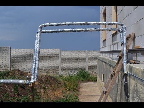 Видео: Моя гелиосистема - Часть 10. Теплотрасса. Недорогое утепление.