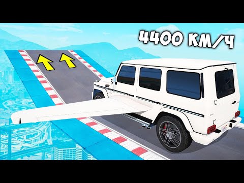 Видео: КАК ДАЛЕКО СЛУЧАЙНАЯ МАШИНА УЛЕТИТ С ОГРОМНОГО ТРАМПЛИНА! ЭКСПЕРИМЕНТЫ В ГТА 5!