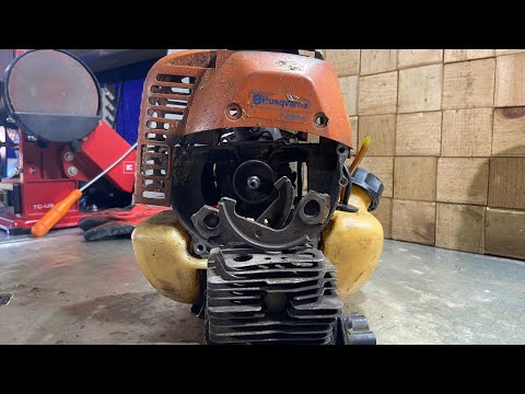 Видео: Husqvarna 143R-|| . Как она выжила после такого?