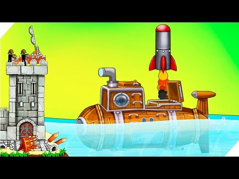 Видео: ПОДВОДНАЯ ЛОДКА С РАКЕТОЙ Катапульта:Атака пиратов The Catapult:Clash With Pirates Игры для андроид