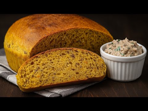 Видео: Лучший тыквенный хлеб осени – Быстрый, полезный и невероятно мягкий! 🍁