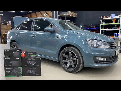 Видео: Идеальная громкая аудиосистема за 64700 рублей Автозвук в VW Polo .