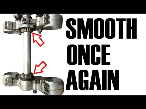 Видео: Как заменить подшипники рулевой рейки мотоцикла без специальных инструментов