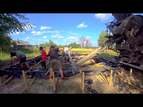 Видео: ДЕРЕВНЯ ПРИШЛА НА ПОМОЩЬ. ЗАЛИЛИ ТОННЫ БЕТОНА ДЛЯ НАШЕГО БУДУЩЕГО ДОМА. ПРОЧНЫЙ ТЕЛЕФОН Phonemax M10