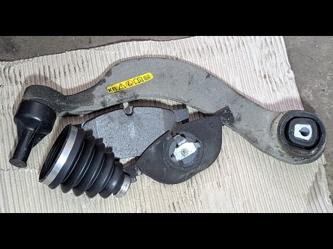 Видео: BMW m550d Замена передних рычаговб, тормозных колодок и пыльника