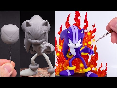 Видео: Создайте Dark Spine Sonic с помощью Clay / Sonic и секретных кольцов [kiArt]