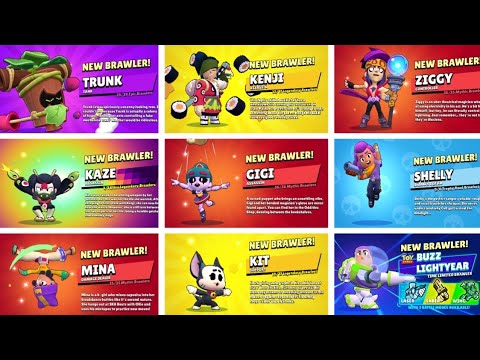 Видео: ВСЕ 98 БРАВЛЕРОВ РАЗБЛОКИРУЮТ АНИМАЦИИ — Обновление GIGI 🔥🤩